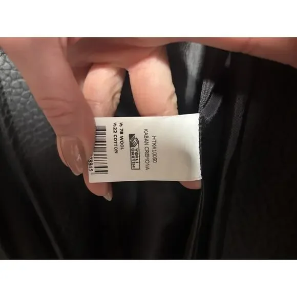 Black Faux Leather Trench Coat Long Belted Jacket Women Oversized Fall - Picture 2 of 9